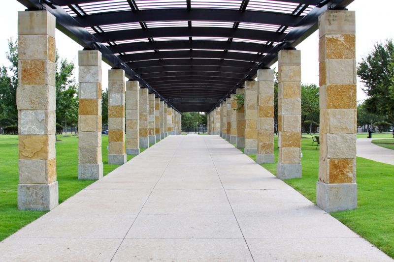 Walkway Pouring detail